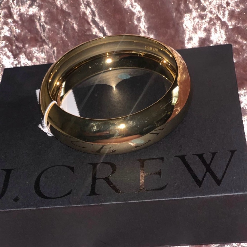 J. Crew Gold Chunky Bangle Bracelet